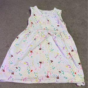 Mermaid cotton dress